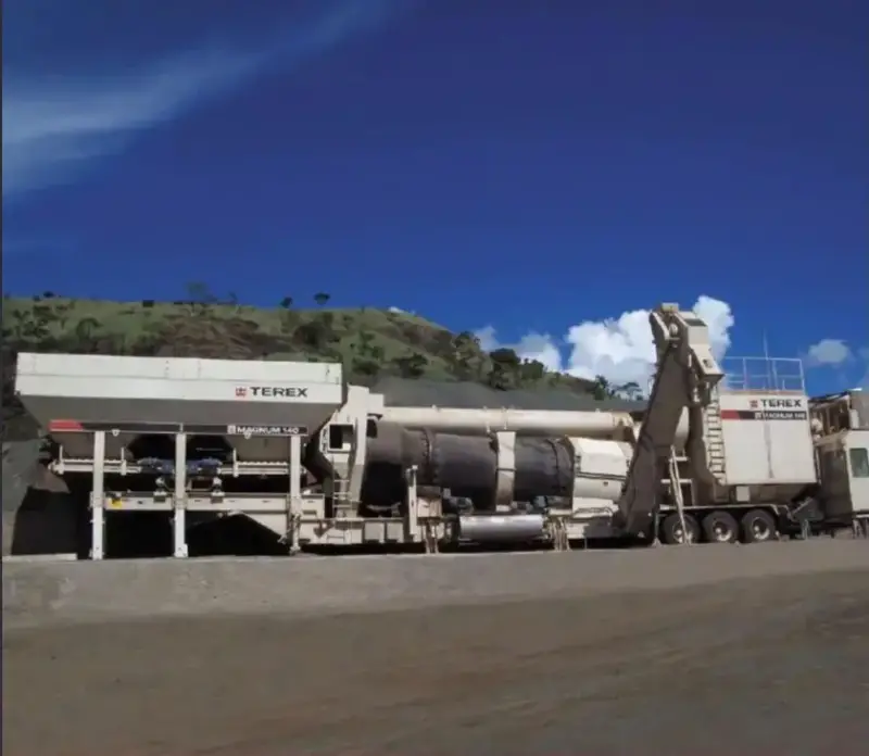 Planta de asfalto portátil Terex Magnum 140